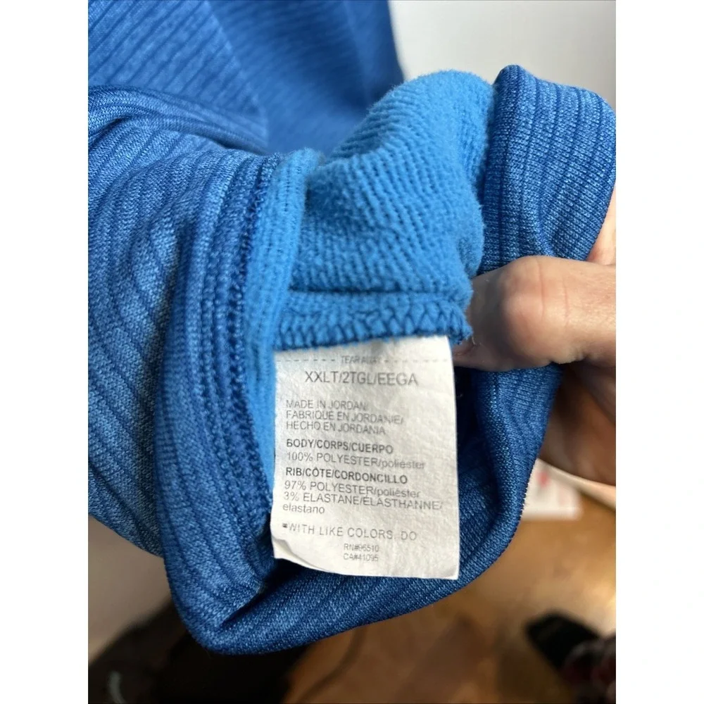 Under  Armour Old 1/4 Tech Pullover Striped Blue Mens Size XXLT‎
